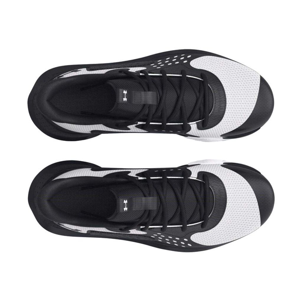 Under Armour Mens Jet 23 Leather Basketball Shoes / Black/White - Picture 3 of 5